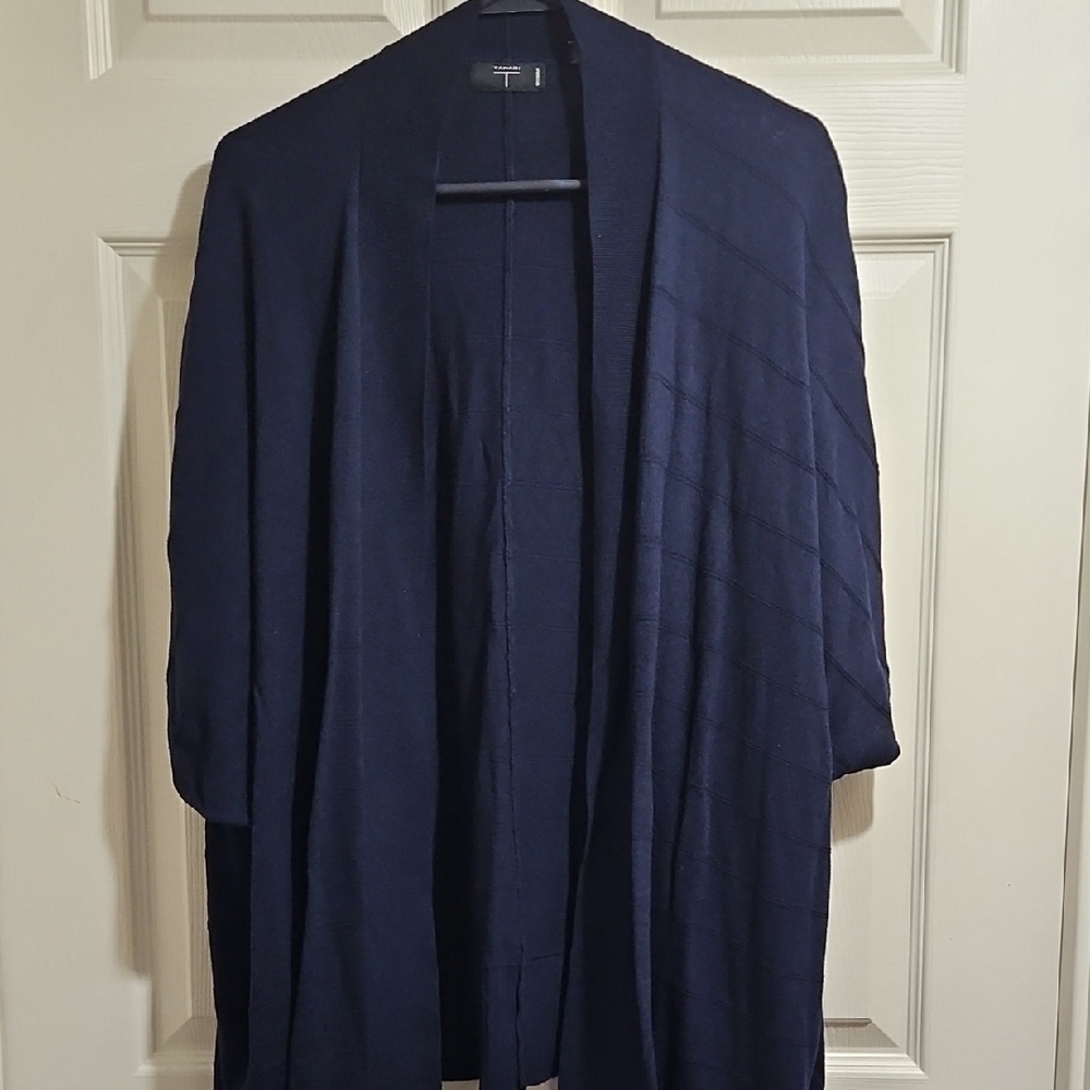 Tahari Midnight Blue Knit Cardigan